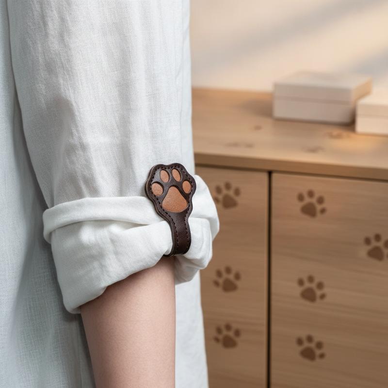 Leather Work Is - 2개입 프리미엄 가죽 자석 슬리브 클립,
