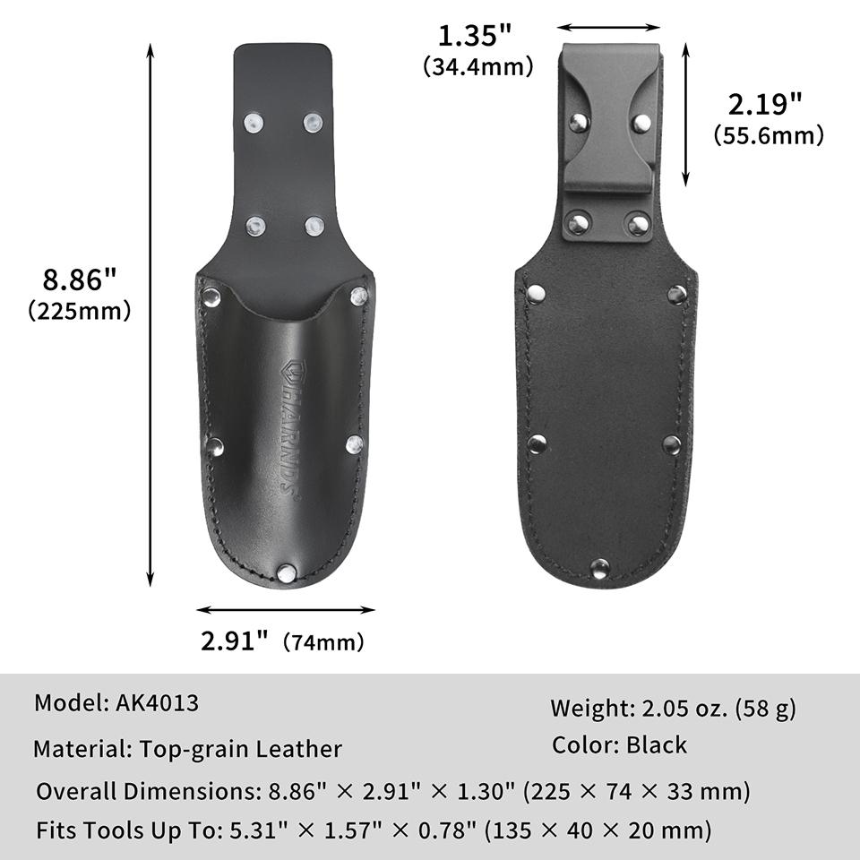 Leatherwork Knife Sheath - 하드 가죽 플라이어 홀더 소형 공구