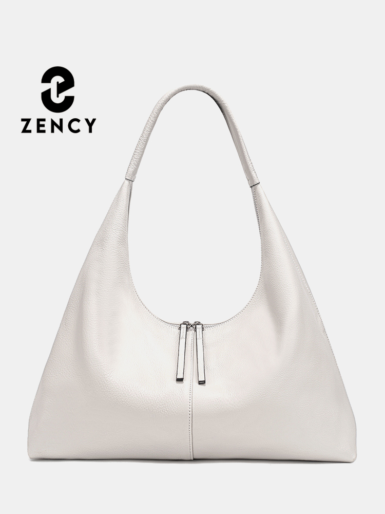 Leather Work Handbags For Women - 젠시 대용량 토트백 정품 가죽 호보백