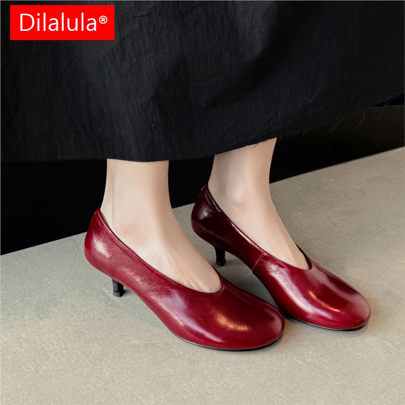 Leather Work Dress - Dilalula 2026 플러스 사이즈 리얼 가죽
