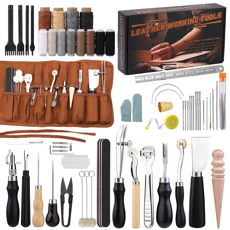 Leatherwork Kit - KRABALL 전문 가죽 공예 도구 키트