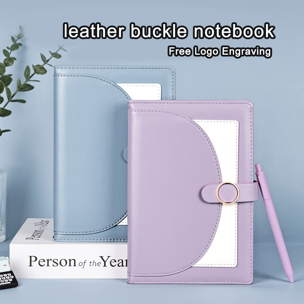 (무료 로고 각인) 버클이 있는 가죽 노트, 학생용 A - Leatherwork Logo 리뷰 및 가격