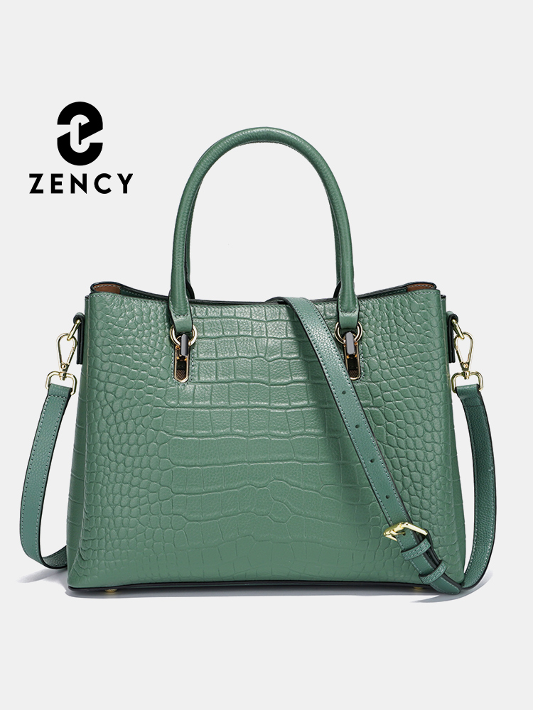 Zency 여성용 정품 가죽 탑 핸들 가방 그린 대용량 - Leather Work Handbags For Women 리뷰 및 가격