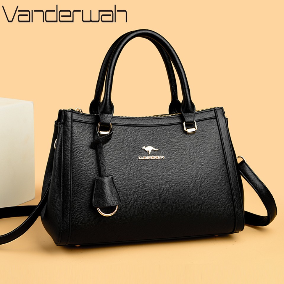 캥거루 브랜드 소프트 PU 가죽 숄더 크로스바디 토트백 - Leather Work Handbags For Women 리뷰 및 가격
