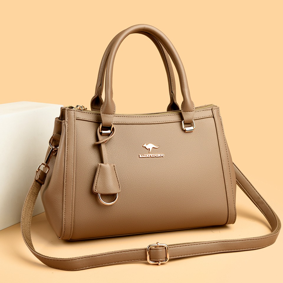 캥거루 브랜드 소프트 PU 가죽 숄더 크로스바디 토트백 - Leather Work Handbags For Women 리뷰 및 가격
