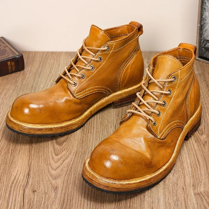 굿이어 부츠 가죽 신발 남성용 정품 가죽 레트로 워크  - Leather Work Dress 리뷰 및 가격