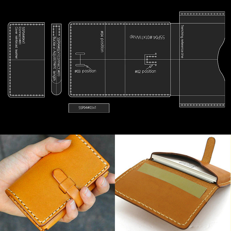 YOMDID 4pcs 아크릴 금형 지갑 템플릿 만들기  - Leatherwork Kit 리뷰 및 가격