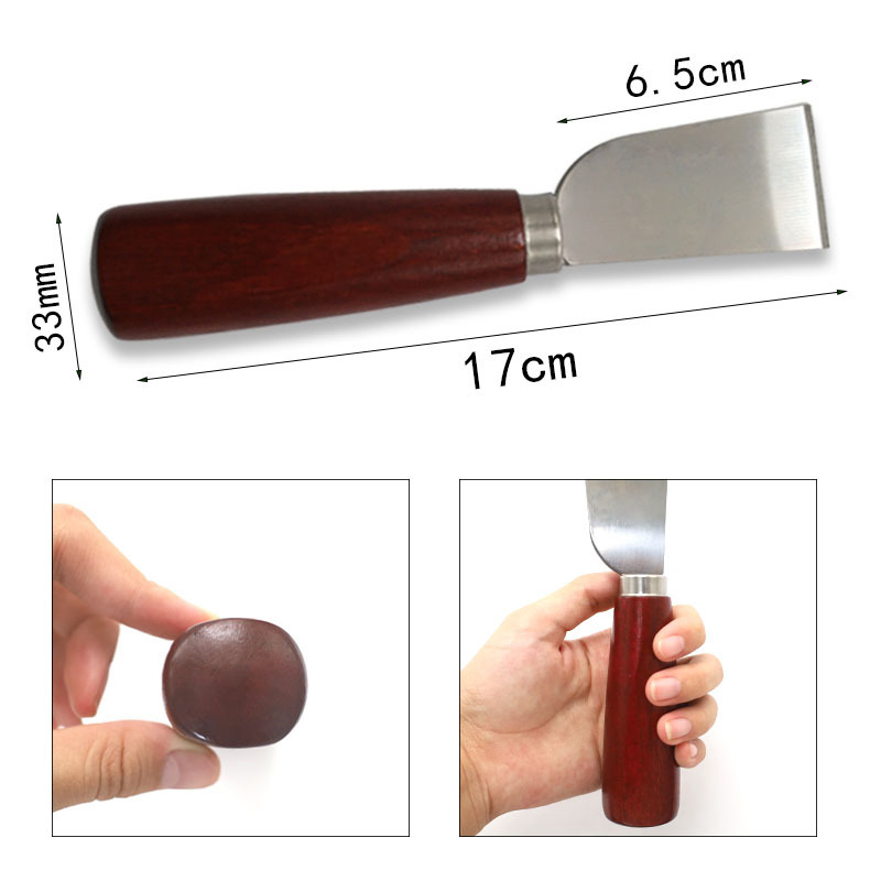 새로운 DIY 가죽 공예 도구 나무 손잡이 스테인리스  - Leatherwork Knives 리뷰 및 가격