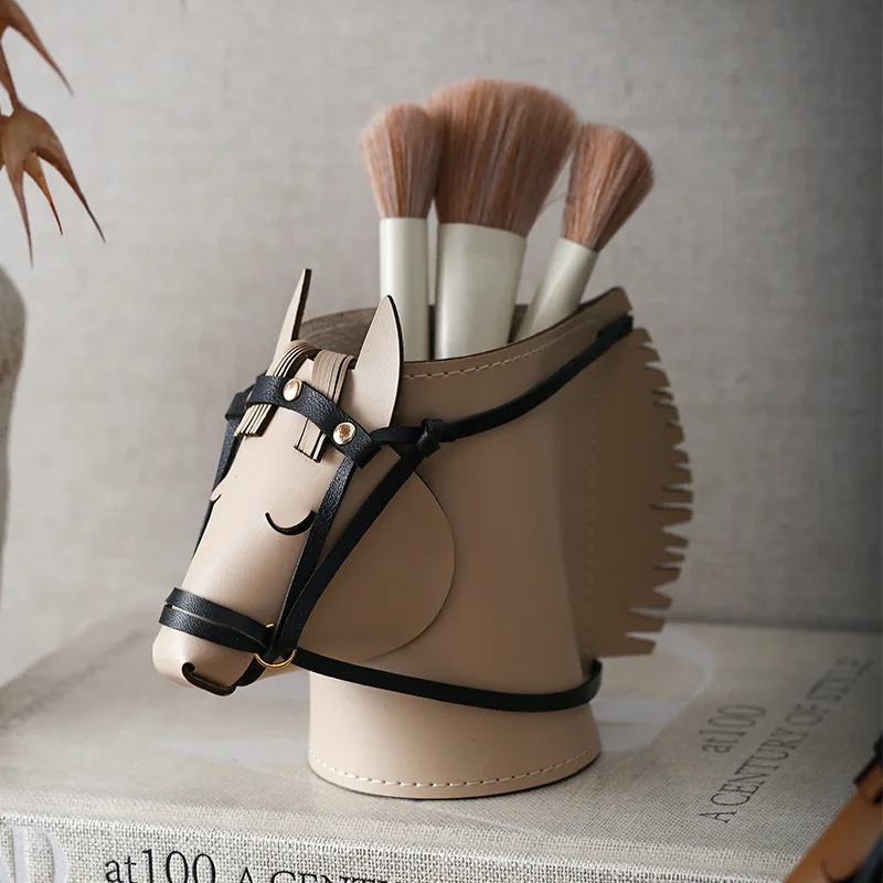 고급 가죽 말머리 모양 수납함 – 거실이나 서재를 위한 - Leatherwork Table 리뷰 및 가격
