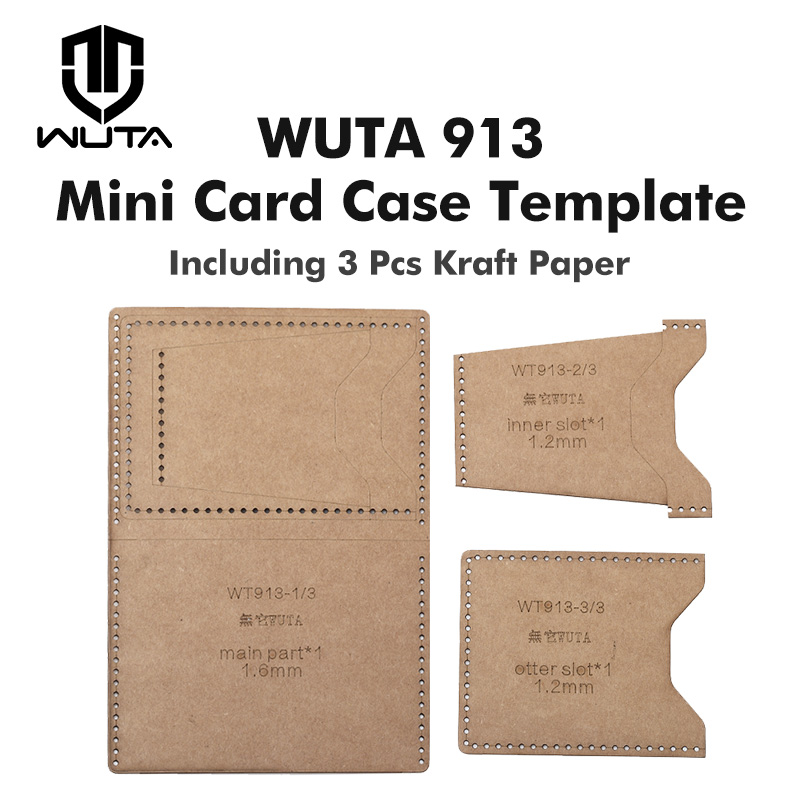 WUTA 913 미니 카드 케이스 크래프트 종이 템플릿 - Leatherwork Kit 리뷰 및 가격