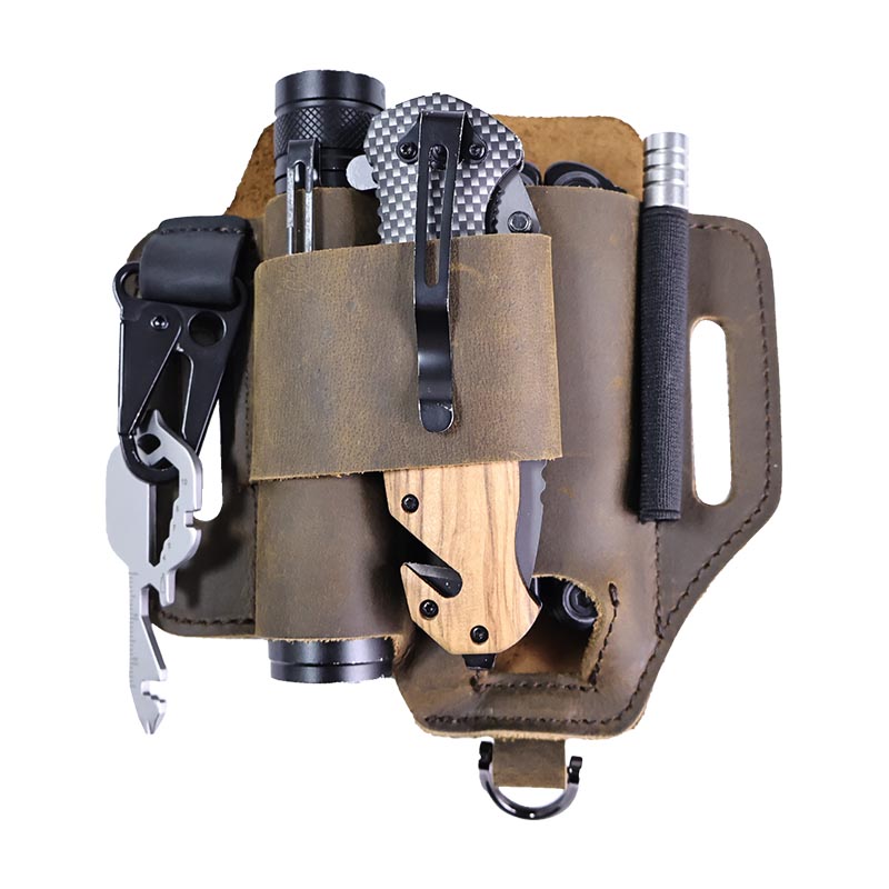 정품 가죽 전술 패니 팩, 야외 작업 허리 벨트 가방, - Leatherwork Knife Sheath 리뷰 및 가격