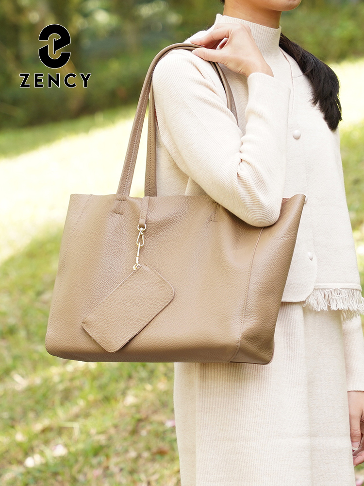 Zency 정품 가죽 대형 토트 백 비치 핸드백 럭셔리 - Leather Work Handbags For Women 리뷰 및 가격