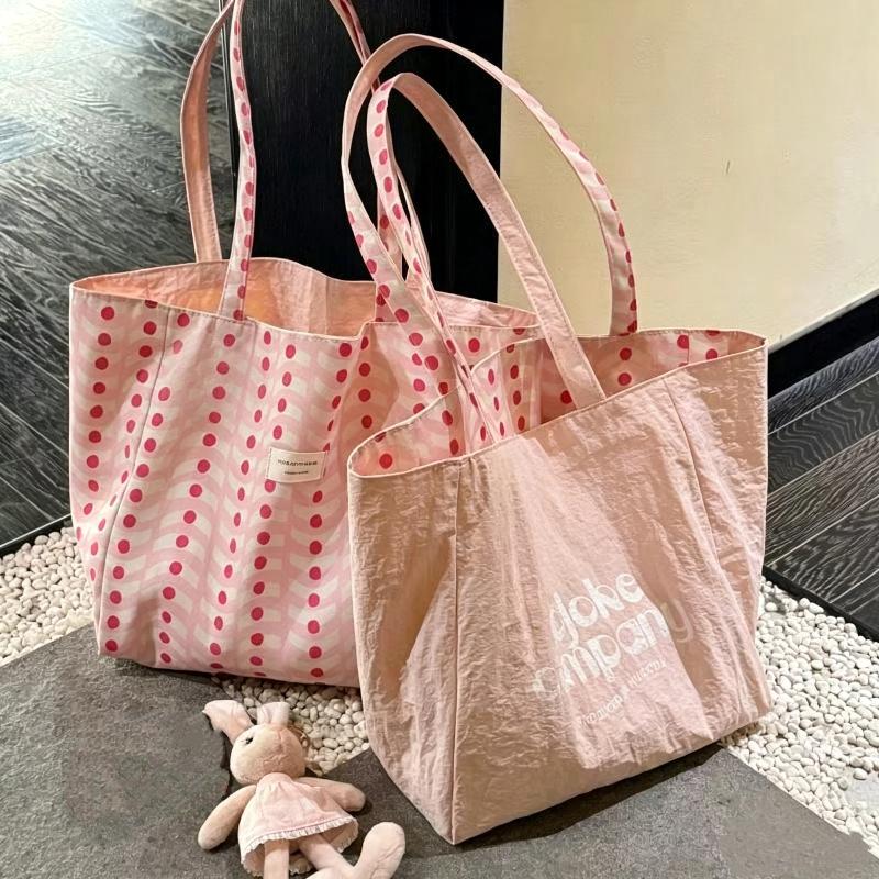 1PC 리버시블 웨이브 패턴 캔버스 토트백, 여성용 대 - Leather Work Handbags For Women 리뷰 및 가격
