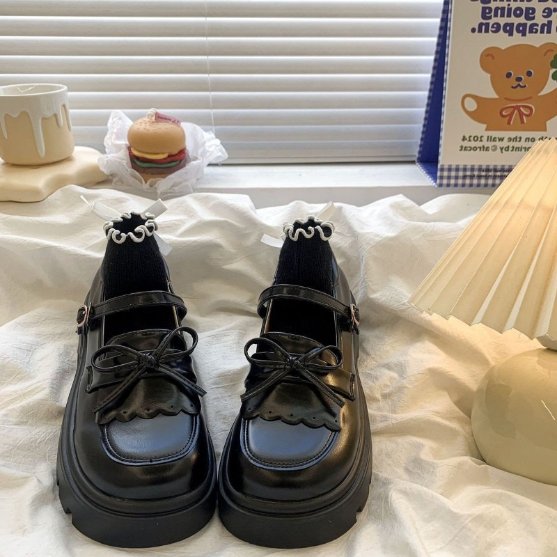 럭셔리 여성 특허 가죽 신발 로리타 일본 메리 제인 신 - Leather Work Dress 리뷰 및 가격
