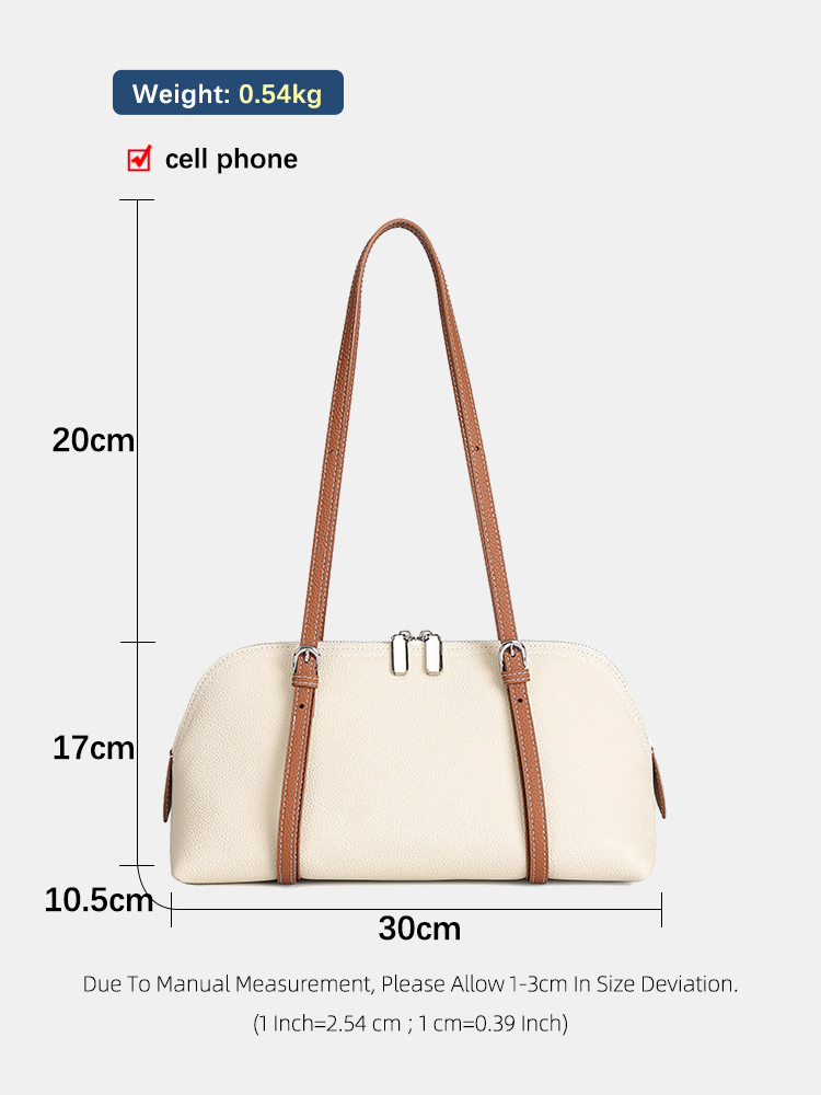Zency 여성용 정품 가죽 겨드랑이 가방 심플 패션  - Leather Work Handbags For Women 리뷰 및 가격