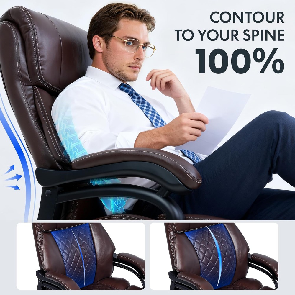 편안한 업무와 게임을 위한 대용량 사무용 의자, 헤비듀 - Leather Work Is 리뷰 및 가격