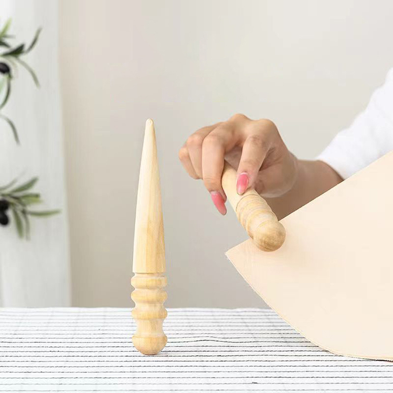 1PC 목재 가죽 솔리드 원목 라운드 버니싱 엣지 (광 - Leatherwork Kit 리뷰 및 가격