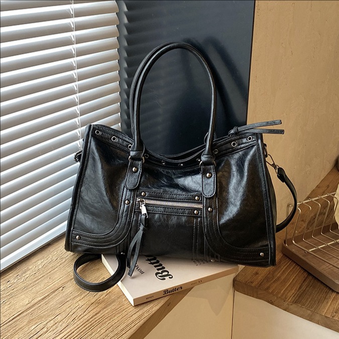 오토바이 핸드백 레트로 여성 숄더 크로스바디 백 부드러 - Leather Work Handbags For Women 리뷰 및 가격