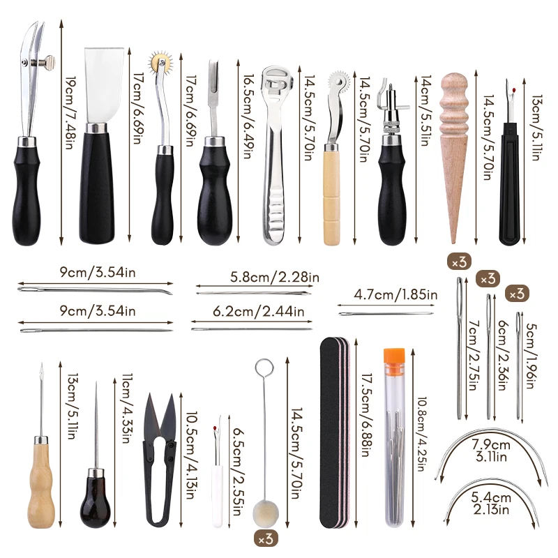 KRABALL 전문 가죽 공예 도구 키트 손 바느질 수 - Leatherwork Kit 리뷰 및 가격