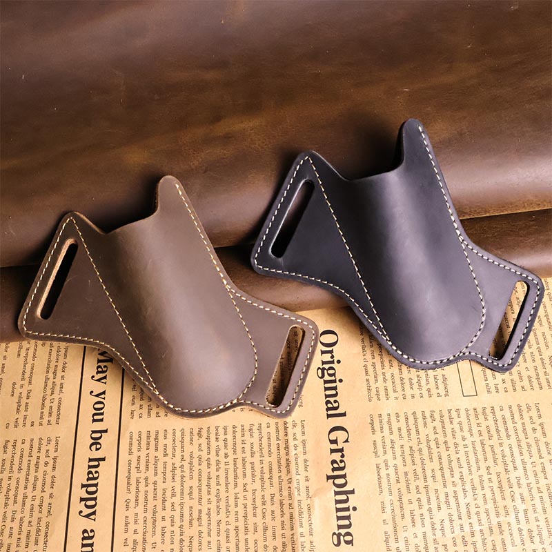 1pc수제 가죽주머니칼집벨트,EDC접이식 칼,캐주얼 남 - Leatherwork Knives 리뷰 및 가격